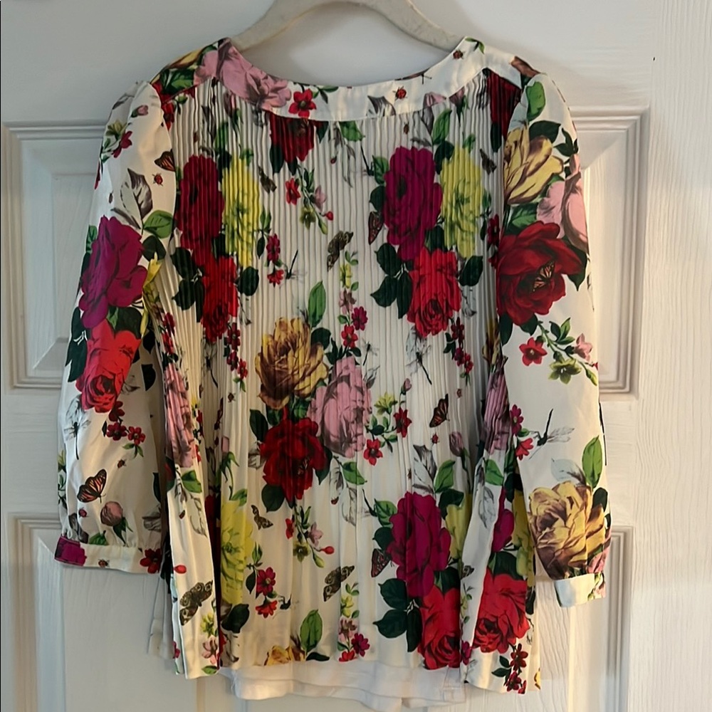 Lovely Floral Print Girls Blouse